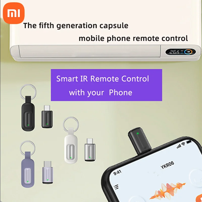 

Xiaomi Youpin Type-C Micro USB Remote Control Phone APP Mini Adapter Infrared Transmitter For Smartphone For TV Box Conditioner