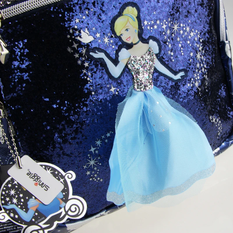 Australian Original Smiggle Children's Schoolbag Princess Korean Version Kids Cartoon PU Waterproof Backpack Girl 16L 7-12 Year
