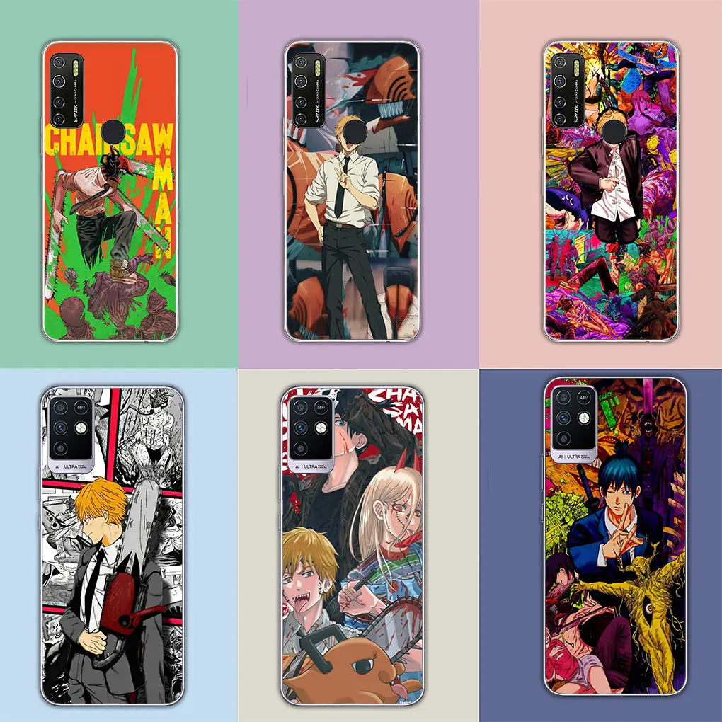Чехол для телефона Chainsaw Man Gir Denji Makima Motorola Moto Edge 40 50 Pro 30 neo 20 Ultra One Fusion E22 E40 E30 мягкий