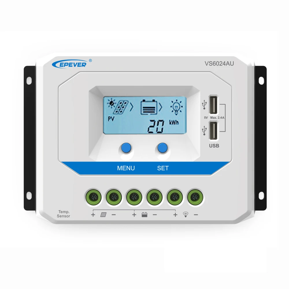 

VS6024AU 60A 12V/24V High Quality Cheap Price Solar Panel Controller