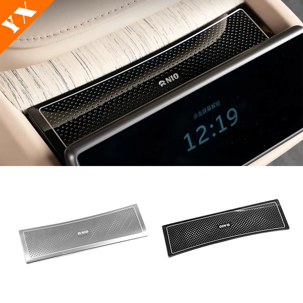 

Stainless Black Silver Trim For NIO ET7 2022-2024 Accessories Car Rear Air Conditioning Vent Cover Decor Anti Scratch Frame