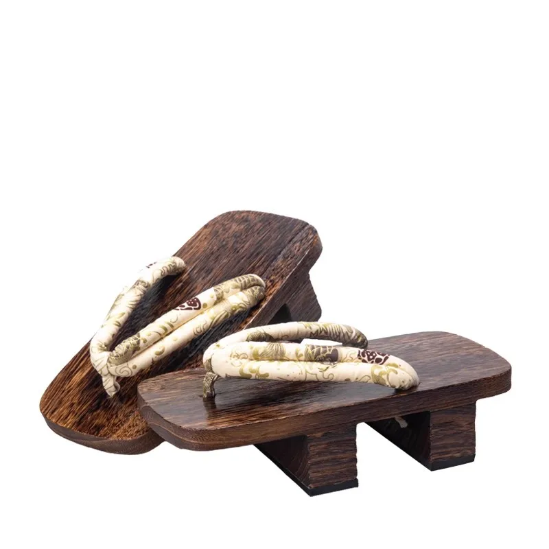 Японский юката с двумя зубцами мужские сабо Chayaki повседневные шлепанцы принтом