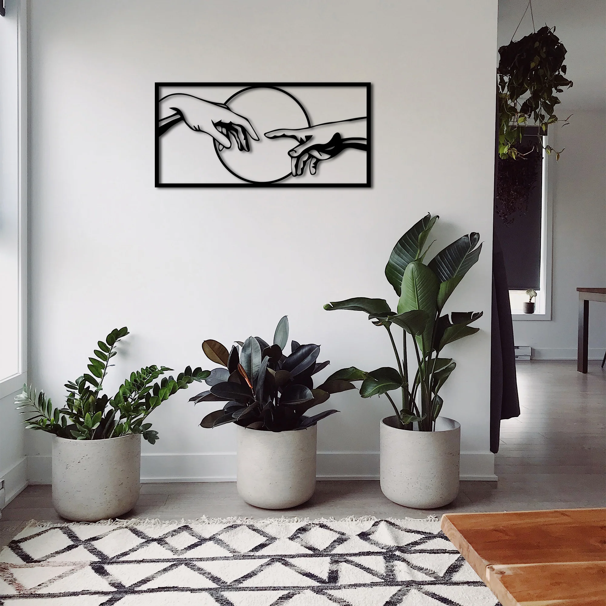 

Создание Адама Микеланджело, подвесное украшение, металлическое настенное искусство, домашний декор, интерьер, офисное украшение, подарки