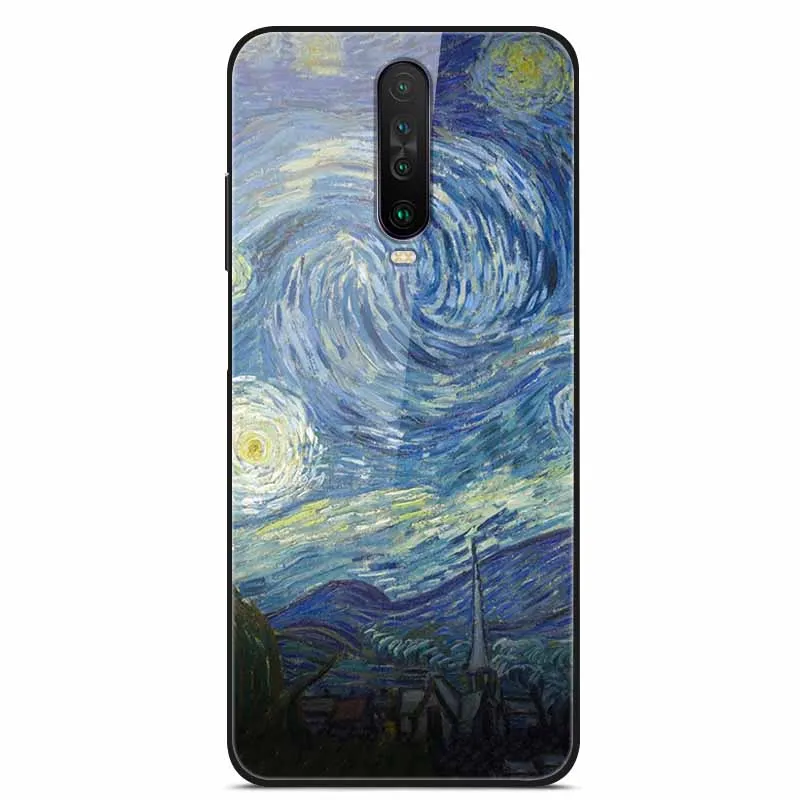 Роскошная ударопрочная задняя крышка из закаленного стекла для Redmi K30 классный