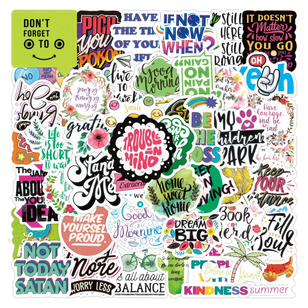 

50PCS Inspirational Classical Chinese For Living Home Room HD Canvas Painting Waterproof Decal Decor Stickers