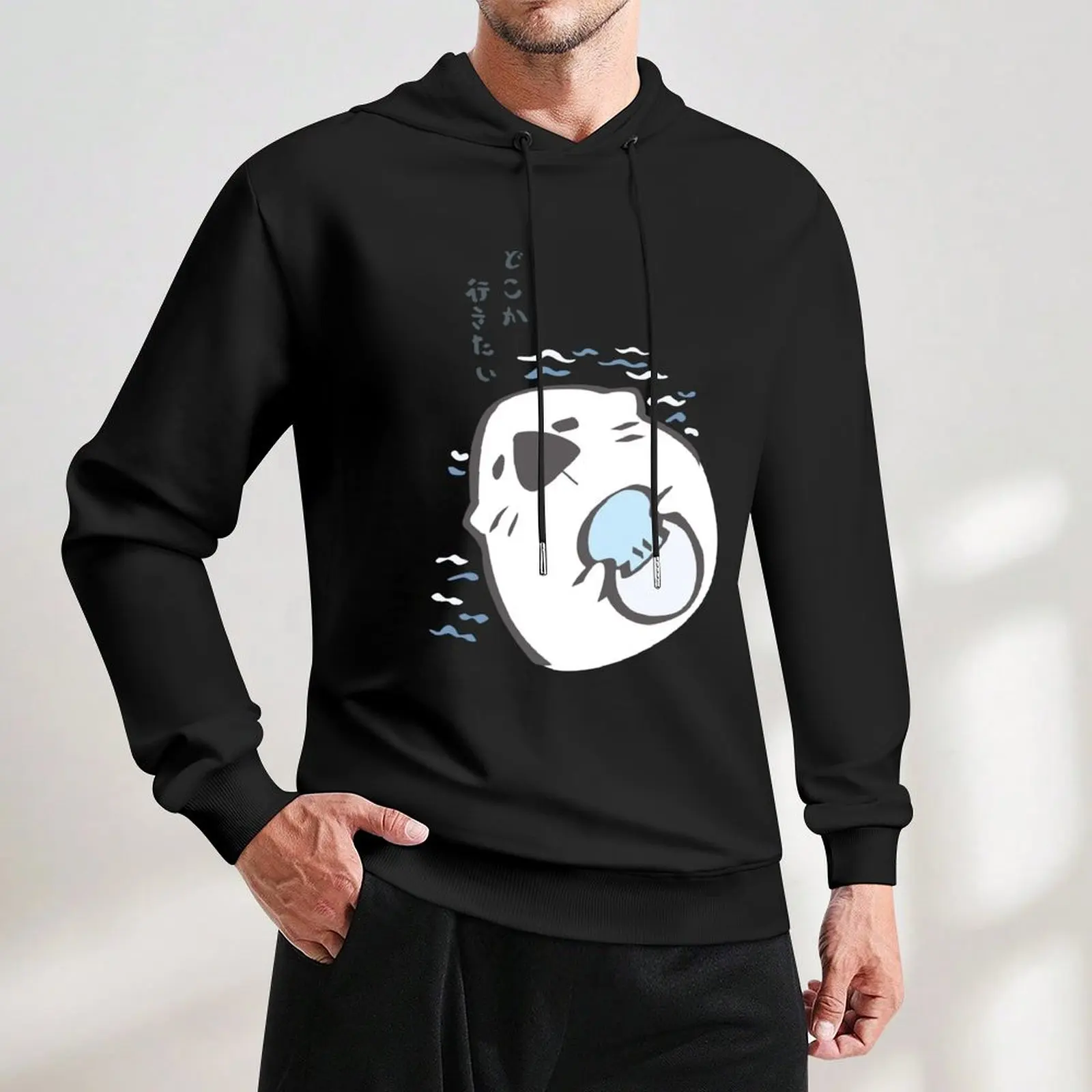 P_Sekai видра рубашка пуловер с капюшоном осенние новинки мужская осенняя одежда