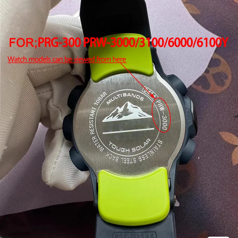 Фото Ремешок из смолы для серии Casio PROTREK PRW-3000 PRW3000/3100/6000/6100Y, водонепроницаемый ремешок для часов PRG300, сменный браслет №2