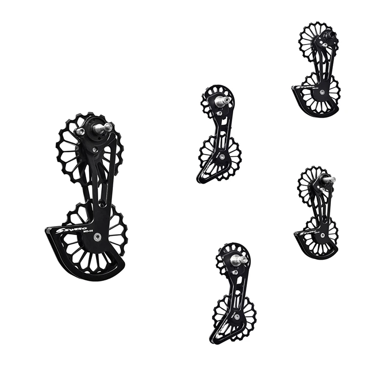 

SWTXO Road Bike Rear Derailleur For Shimano R8000/8050/8070/9170/9150/9100 Alloy 17T Pulley Ceramic Bicycle Derailleur
