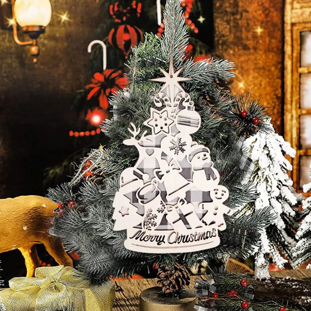 

Рождественская подвеска изысканные Рождественские Подвески Подвеска Рождественская елка деревянное украшение