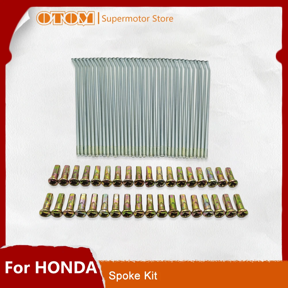 Комплект задних колес OTOM для мотоцикла, комплект нипперов из стали для мотоциклов HONDA CRF 250R 450R 250X, 36 шт., передние 18 19 дюймов, проволочные спицы 21 дюйм