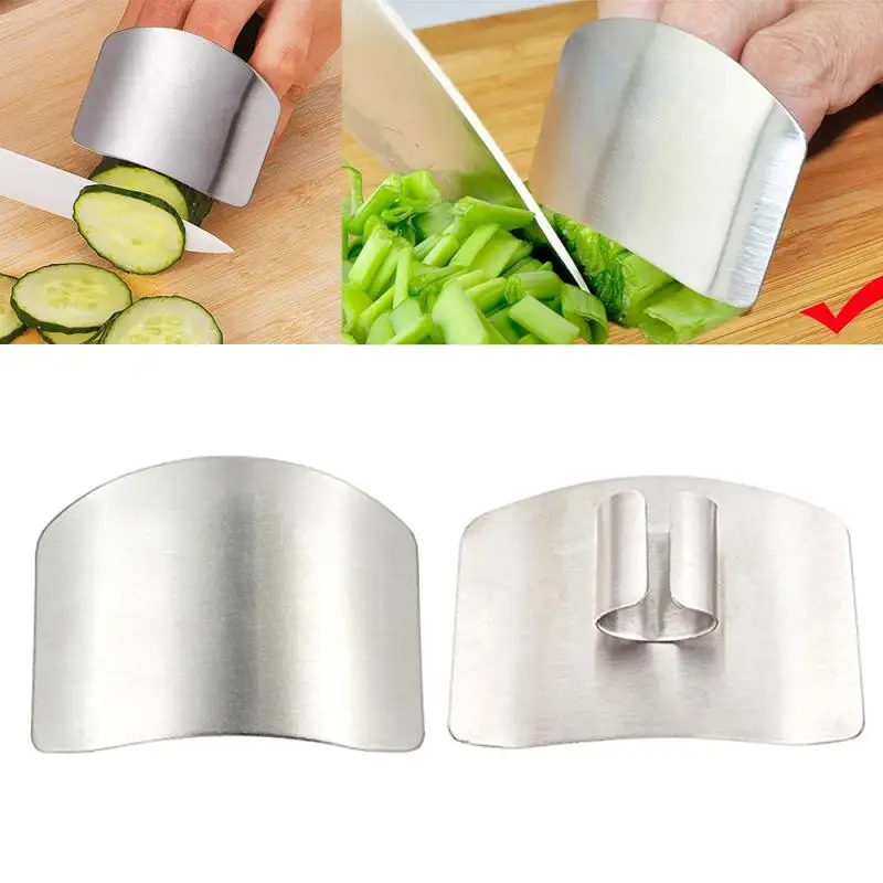 

Kitchen Tool Accessories Stainless Steel Finger Guard Safety Vegetable Cutter Hand Guard Tool Kitchen Cut Finger Protector Tool