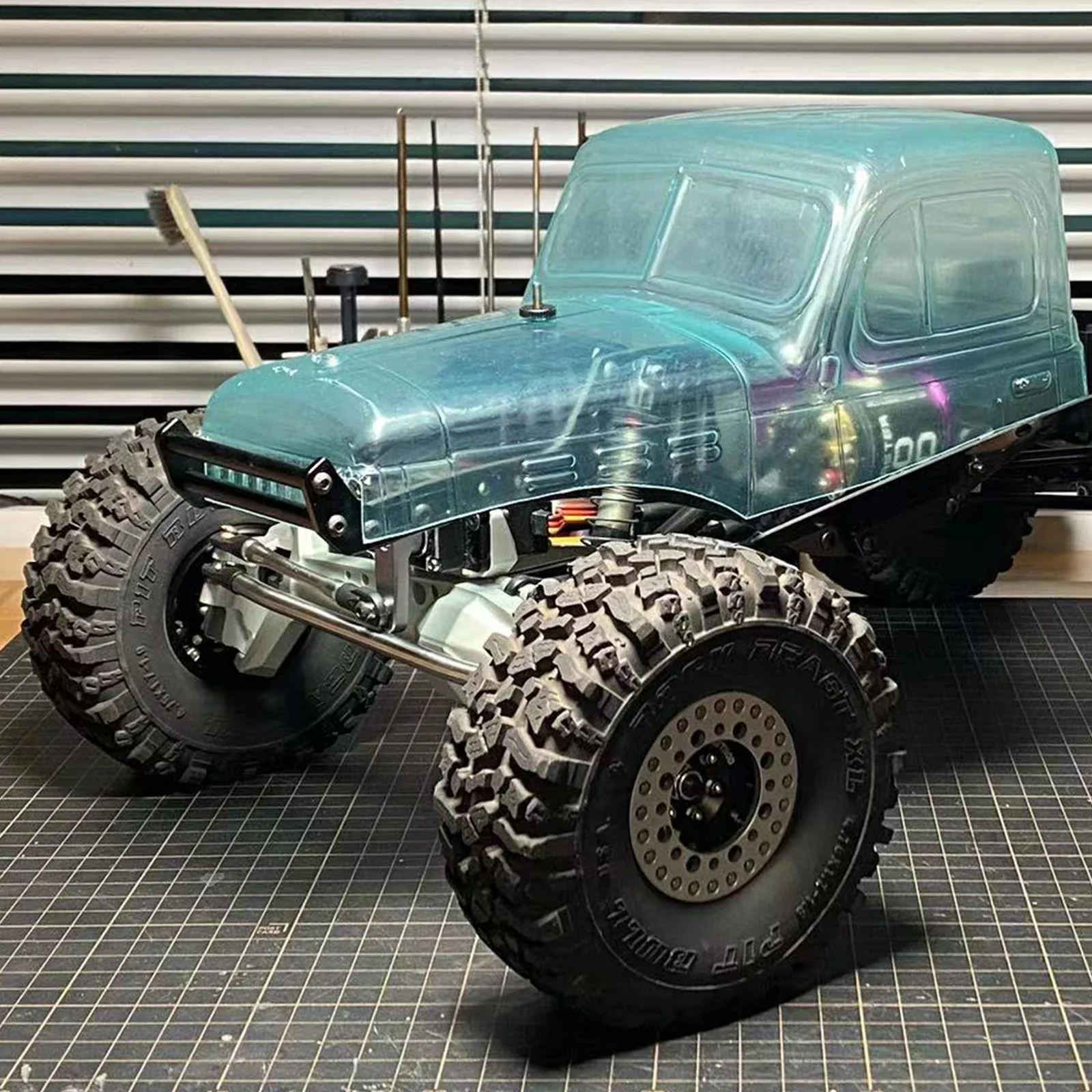 Передний бампер с оптимальным углом приближения для шасси 110 LCG RC Rock Crawler Gspeed Dodge Power Wagon Cliffhanger Body (art.: 3920cd46a0ef8) - 3920cd46a0ef8