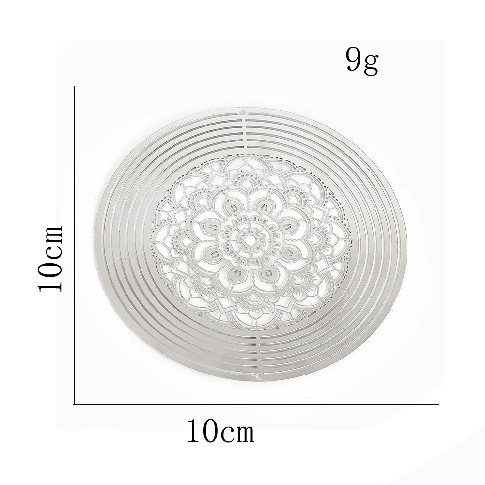 

Веерная мандала из нержавеющей стали