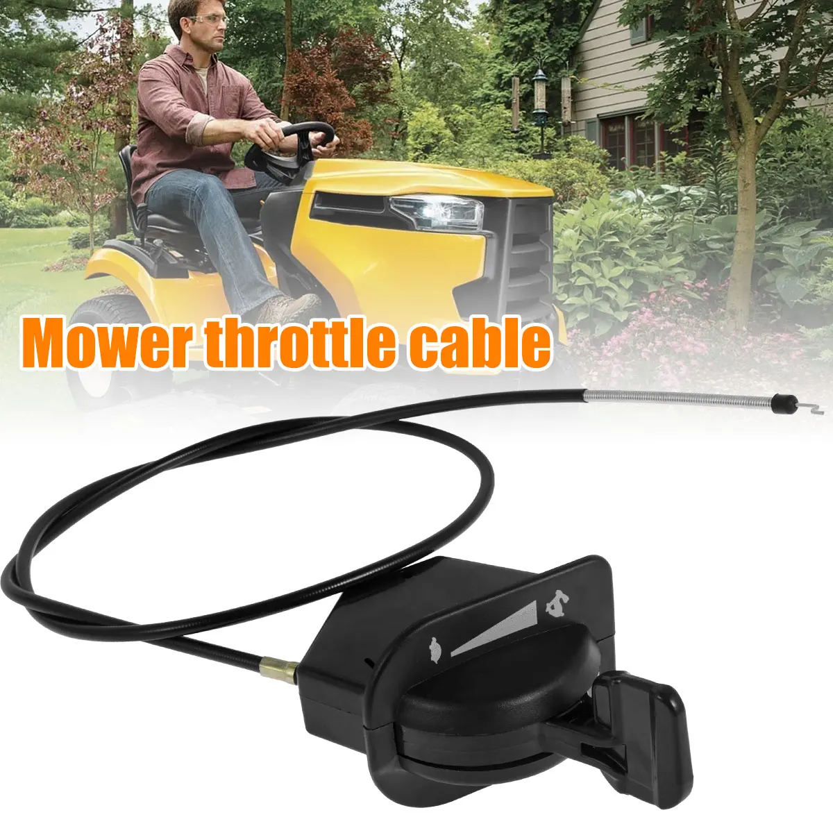 

Throttle Cable Compatible with XT1-GT50/ XT1-GT50XT1-GT54FAB/ XT1-LT46 Plastic Lawn Mower Throttle Control Cable Stable Throttle