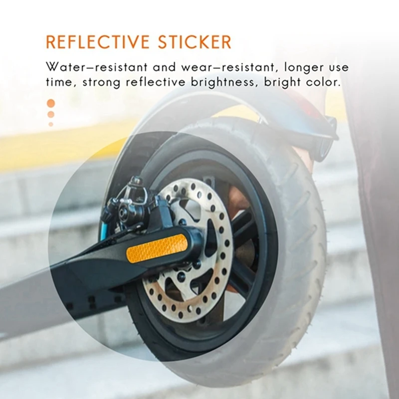 40 шт. желтые защитные наклейки на передние и задние колеса Ninebot Max G30