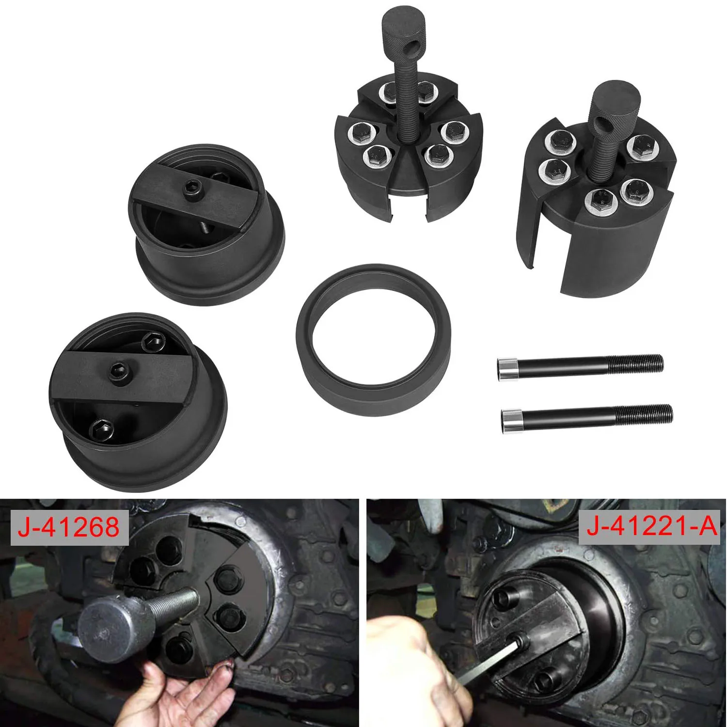 

Chuang Qian J-41221-A Front & Rear Crankshaft Seal Remover and Installer Set Alt. For Isuzu