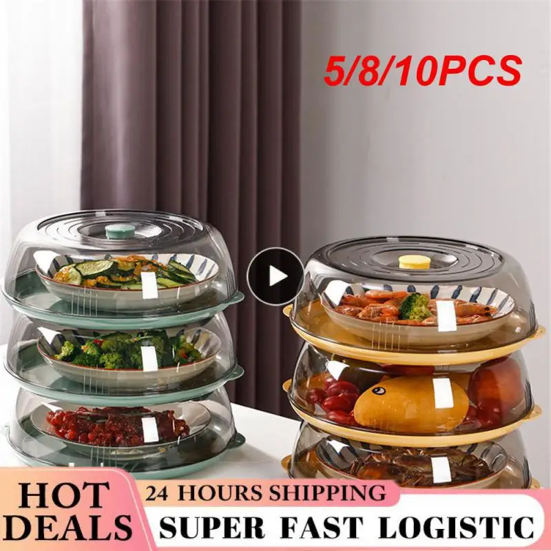 

5/8/10PCS Portable Fresh-keeping Heat Preservation Cover Dustproof Bowl Cover Household Vegetable Cover Kitchen Storage