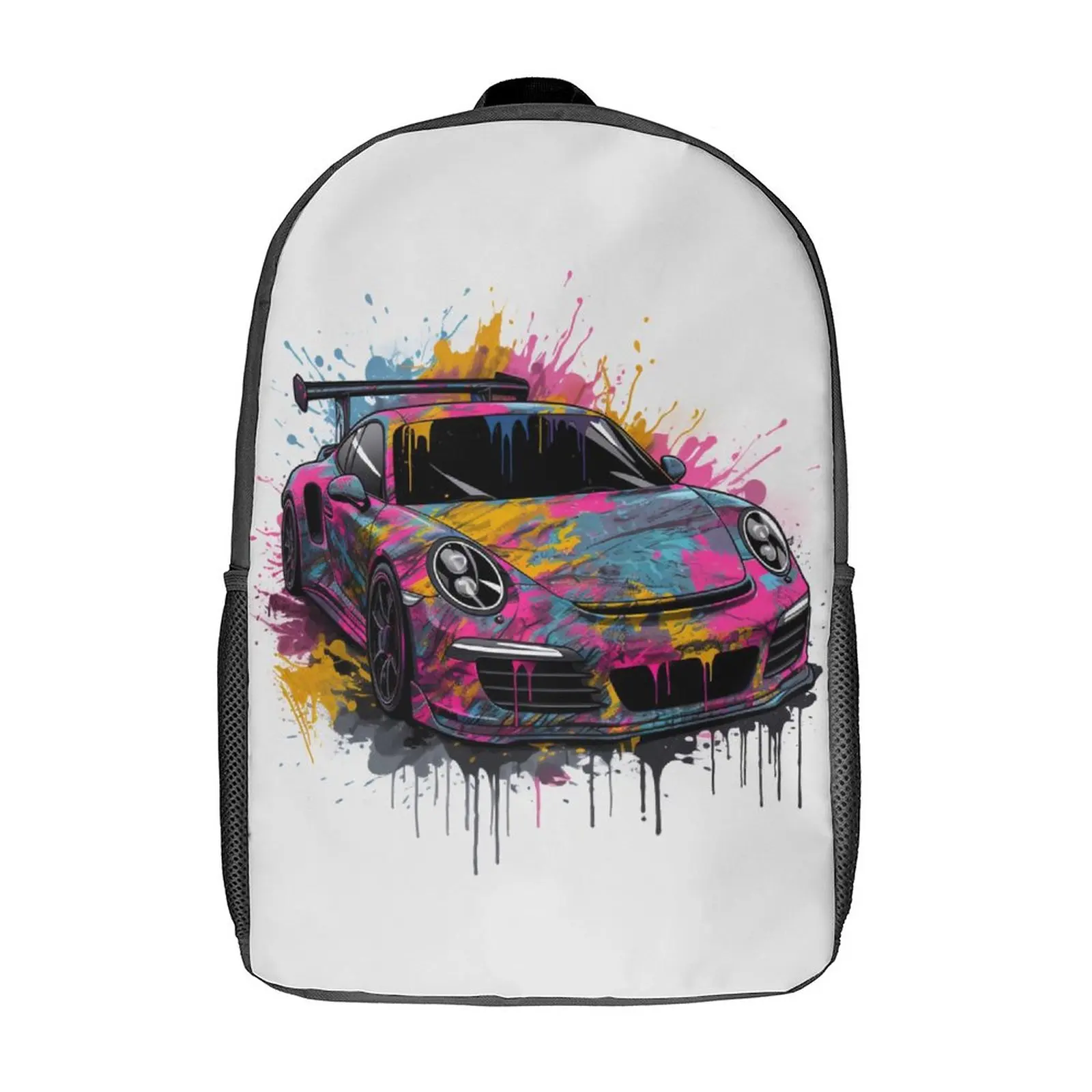 

Classic Sports Car Backpack Psychadelic Grafitti Fashion Backpacks Student Travel Breathable School Bags High Quality Rucksack