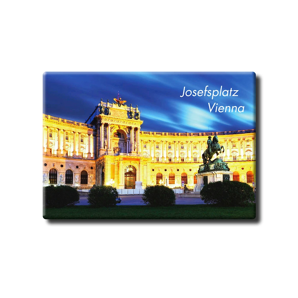 

Austria Vienna "Joseph's Square" Tourist Souvenir Tinplate Magnetic Refrigerator Sticker Creative Gifts For Friends 27237