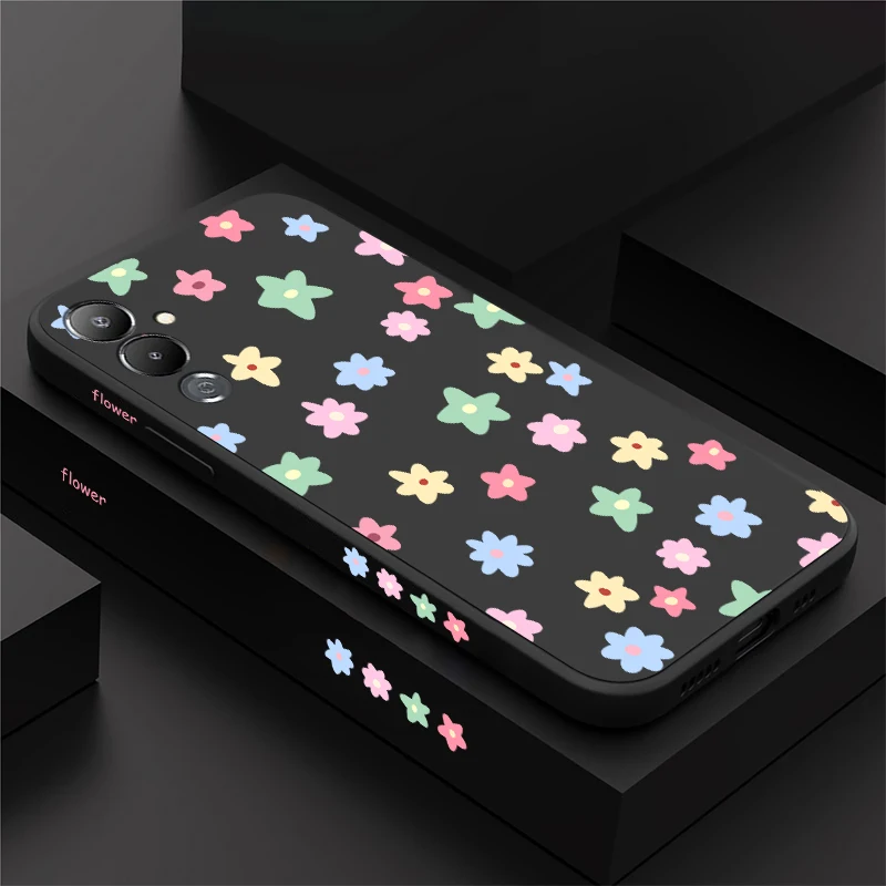 Фото Мягкий силиконовый чехол для телефона Infinix Tecno Camon 50 Ultra 40 Premier 30S Pova 7 Slim 6 Neo Pouvoir 4 Pro с цветочным принтом №1