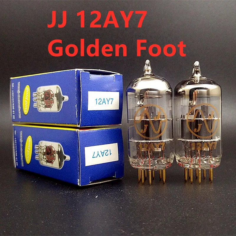 

JJ 12AY7 Vacuum Tube Golden Foot Replace EL84 6N14Pn 6BQ5 6072 Russia Same Model Factory Test And Match signal tube