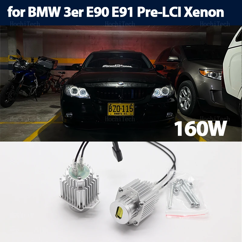 

160W Canbus Error Free LED Angel Eyes Marker Lights Bulbs for BMW E90 E91 3 Series 320 325i 328i 335i Pre LCI 2004-2008