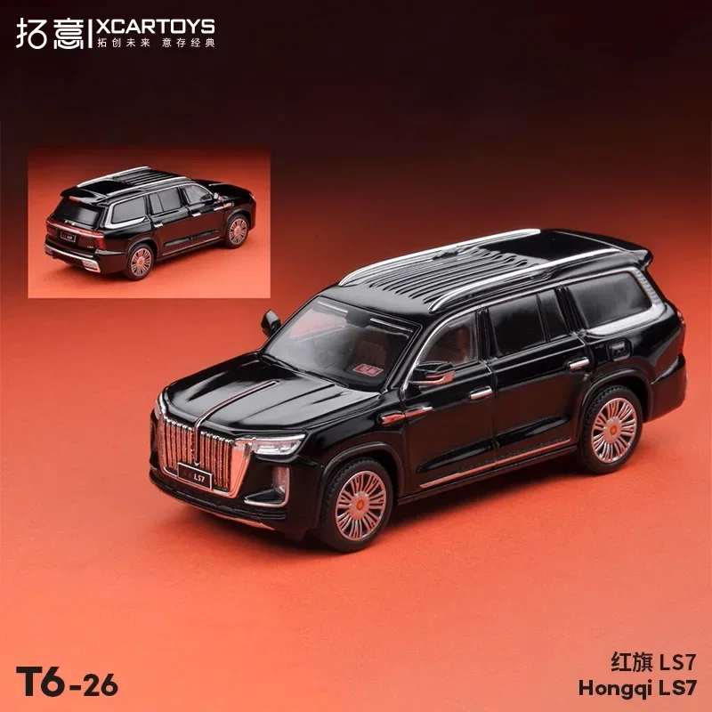 XCarToys 1:64 Hongqi LS7 Черная литая модель автомобиля
