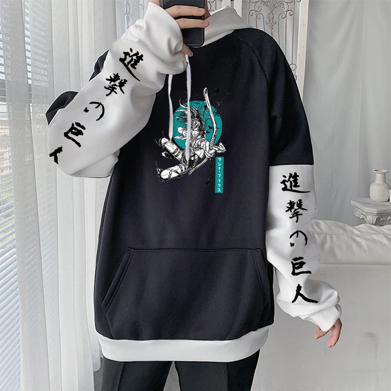 

Anime Attack On Titan 90s Vintage Graphic Hooded Sweatshirt 2022 Winter Men Women Hoodie Tops Long Sleeve Casual Sportswear