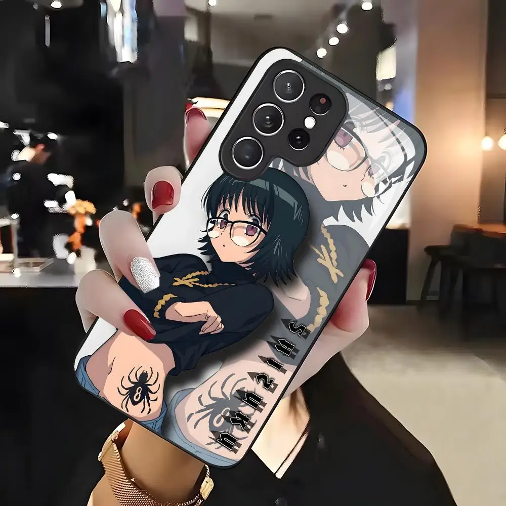 Фото Чехол для телефона Hunter x Hunter Shizuku Murasaki для Samsung S26 S25 S24 S23 S22 S21 S20 Plus Ultra Fold A, стеклянный магнитный чехол №4
