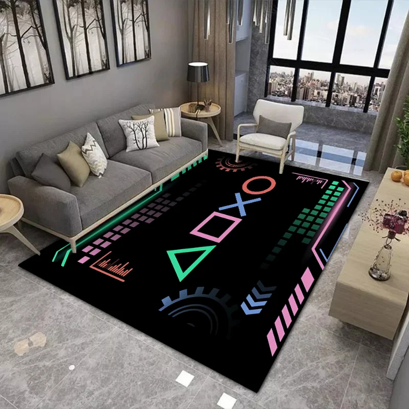 

Gamer Controller Carpet Living Room Game Pattern Entrance Doormat Bathroom Mat Kitchen Non-slip Floor Rug for Bedroom Decoration