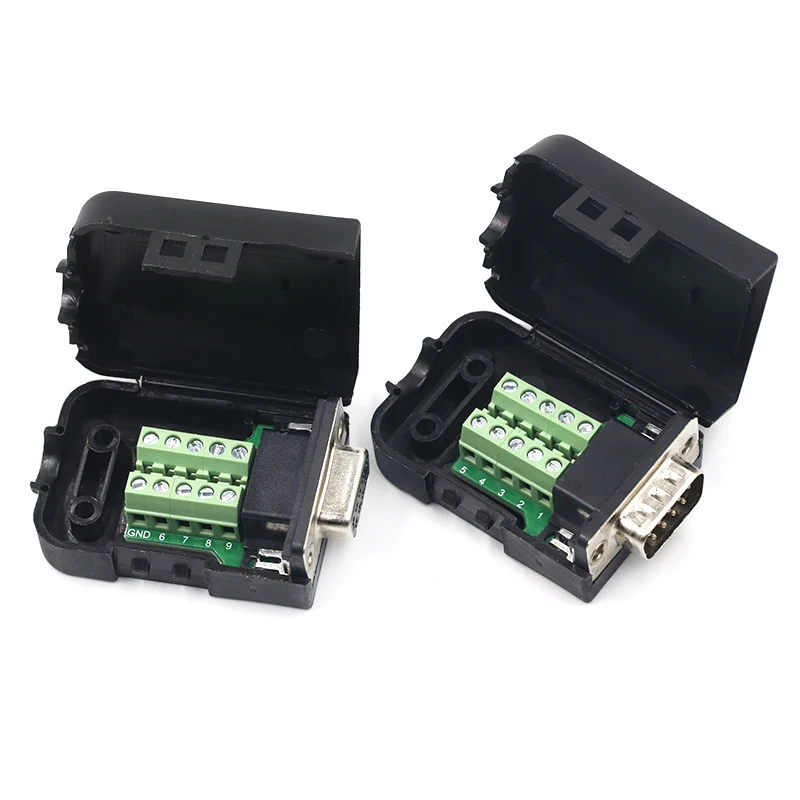 Соединитель DB9 COM паяльная клемма разъем RS232 D-SUB | Строительство и ремонт