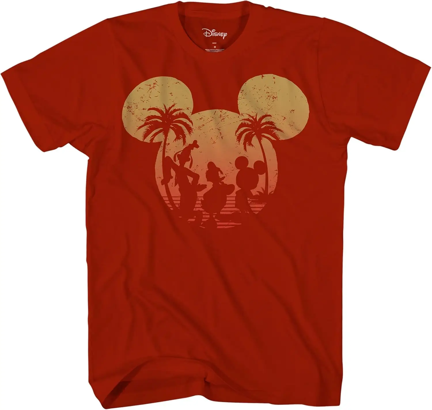 MINISOXDisney Микки Маус Дональд Дак закат для взрослых Мужская футболка с графическим