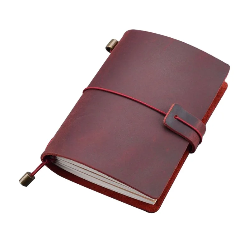 

Блокнот из натуральной кожи ручной работы для путешествий, журнал «сделай сам», блокнот, прочная Ретро Обложка, блокнот А5 для скетчей, офисн...