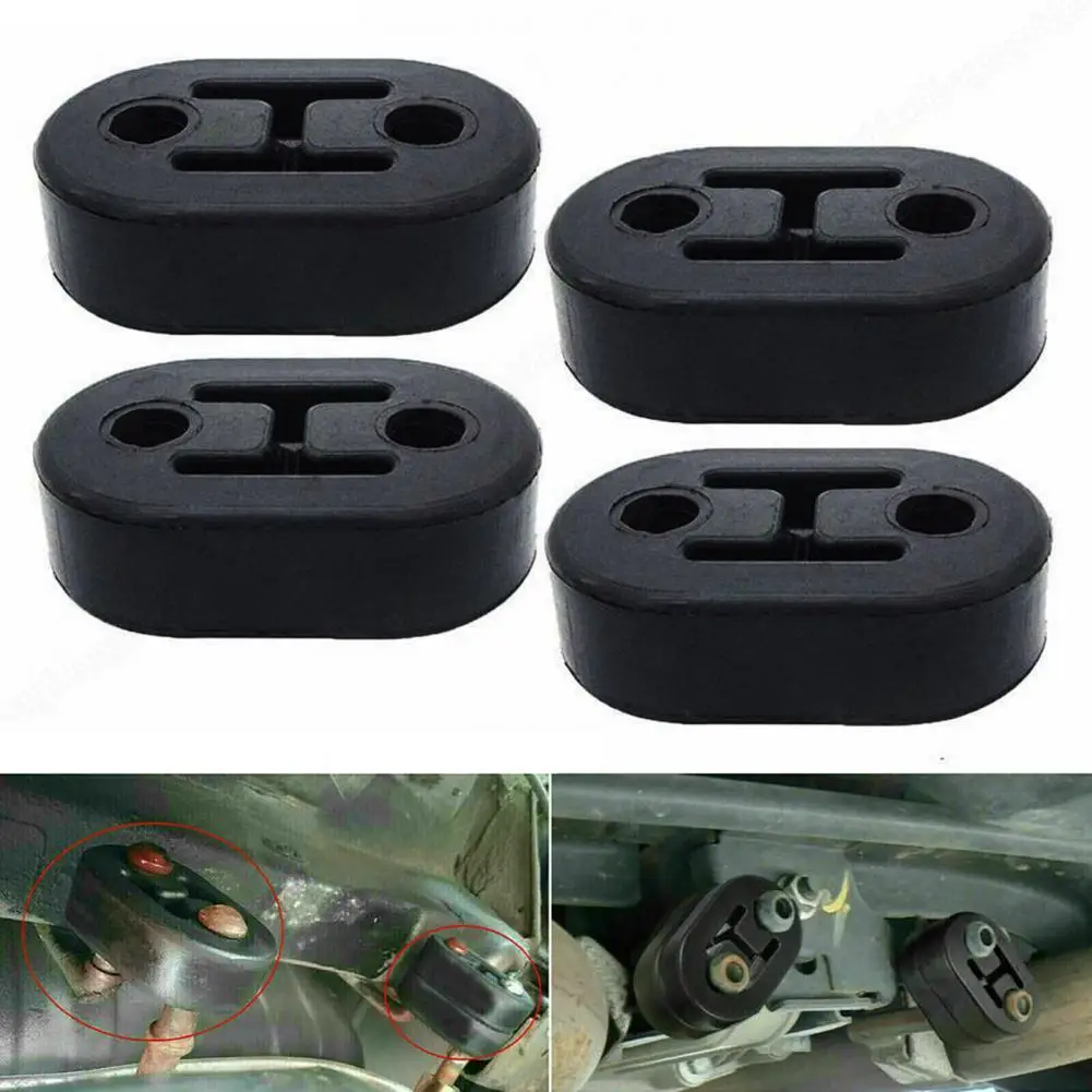 

Rubber Practical Exhaust Muffler Pipe Hanger Sturdy Exhaust Pipe Bracket Corrosion-resistant for Car