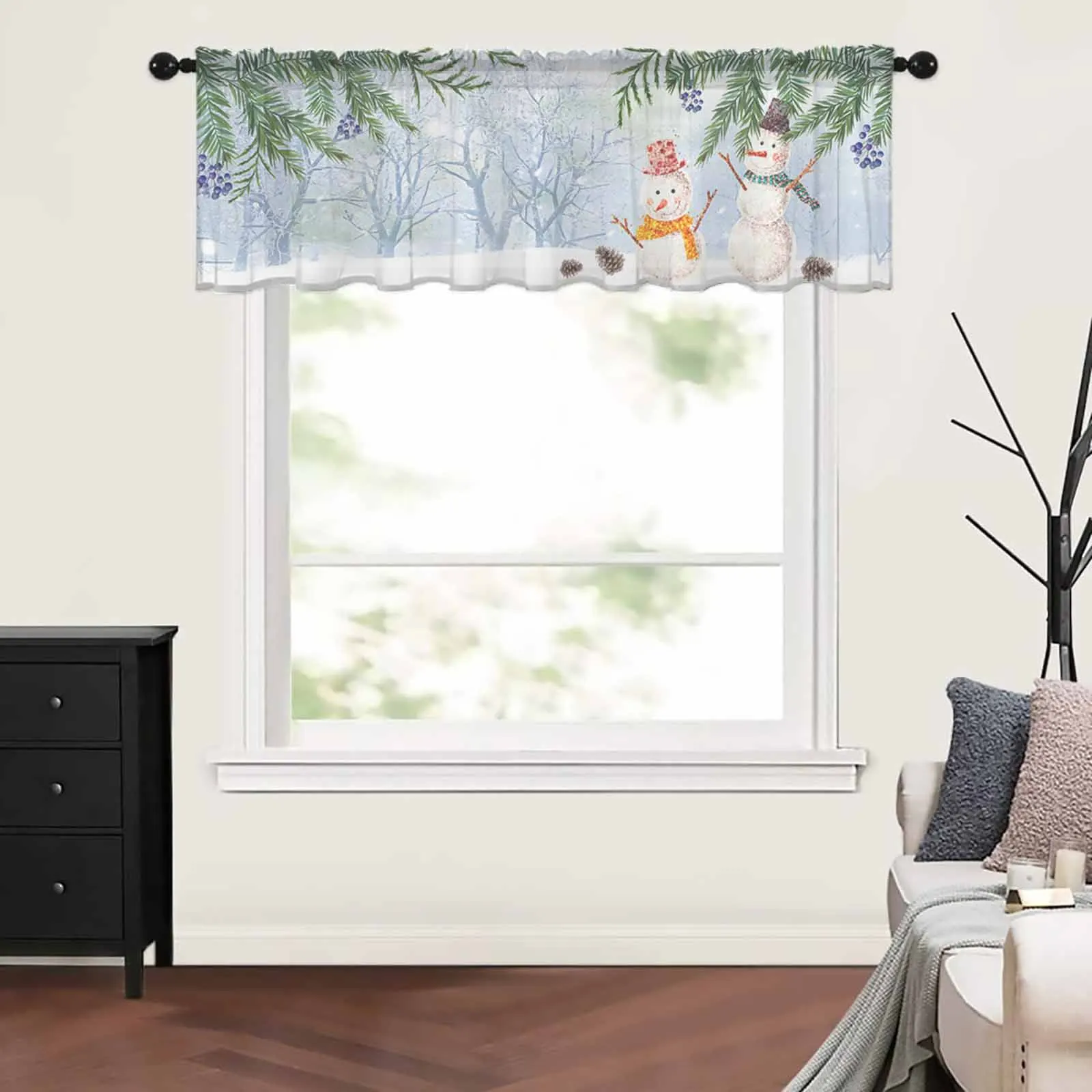 Рождественские растения сосновые ягоды Pinecone Снеговик кухня маленькая тонкая