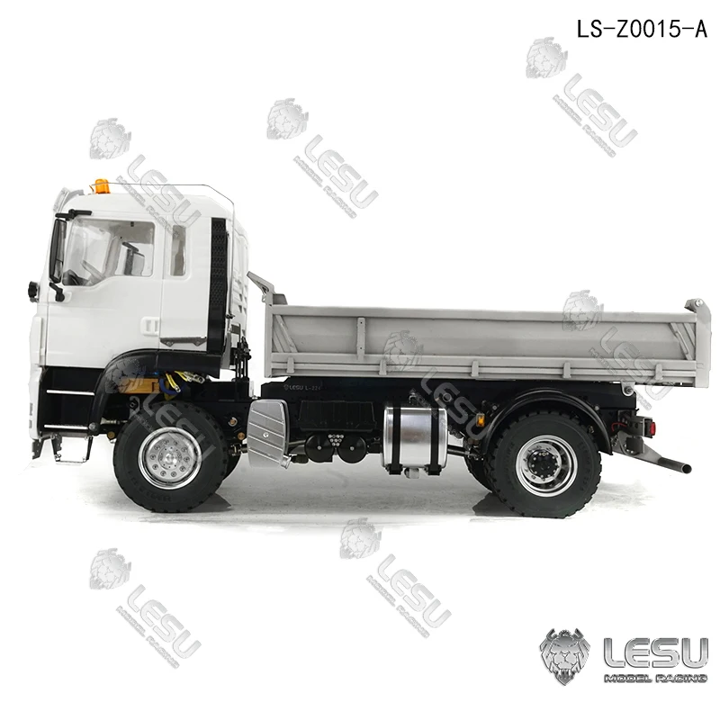Фото LESU 1/14 4X4 металлическое шасси Tgs RC гидравлический самосвал свет звук двигатель ESC для игрушки с дистанционным управлением Tamiyaya №3