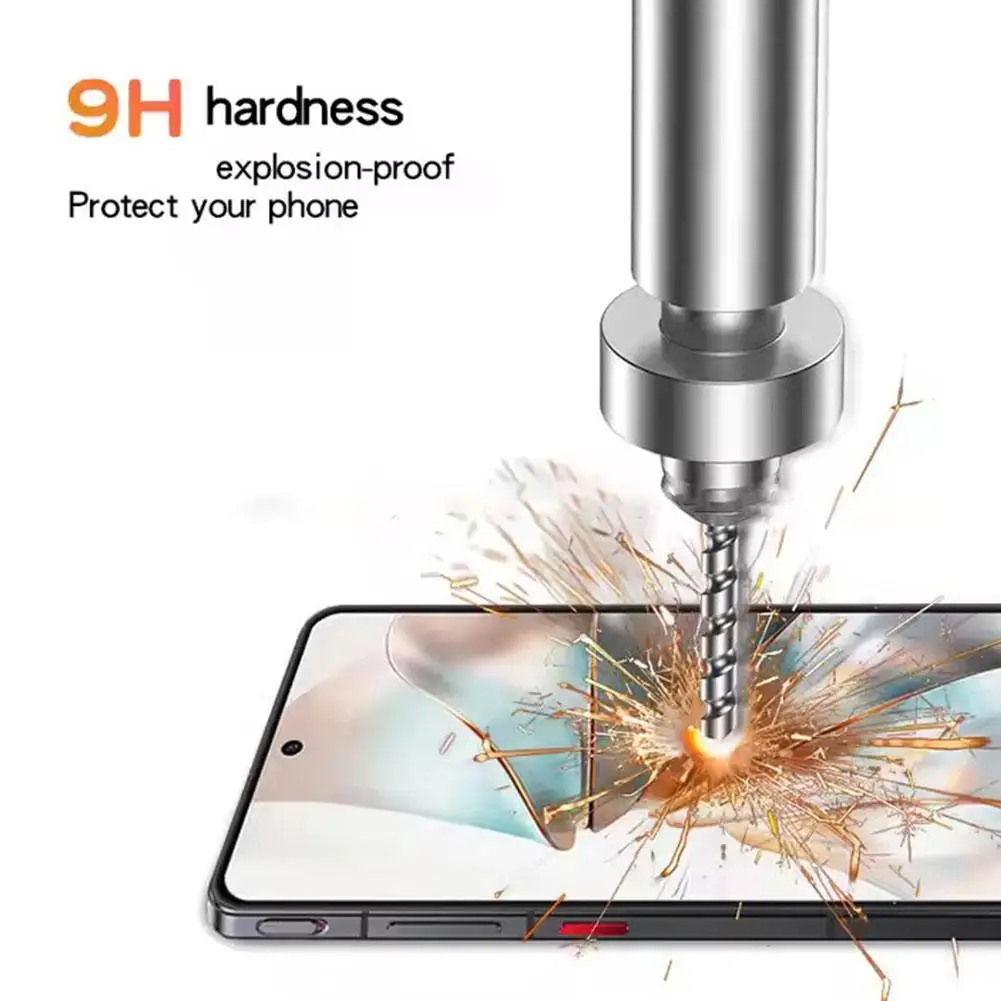 Полноэкранная закаленная пленка для Nubia Z60S Pro двухсильная стеклянная трафаретной