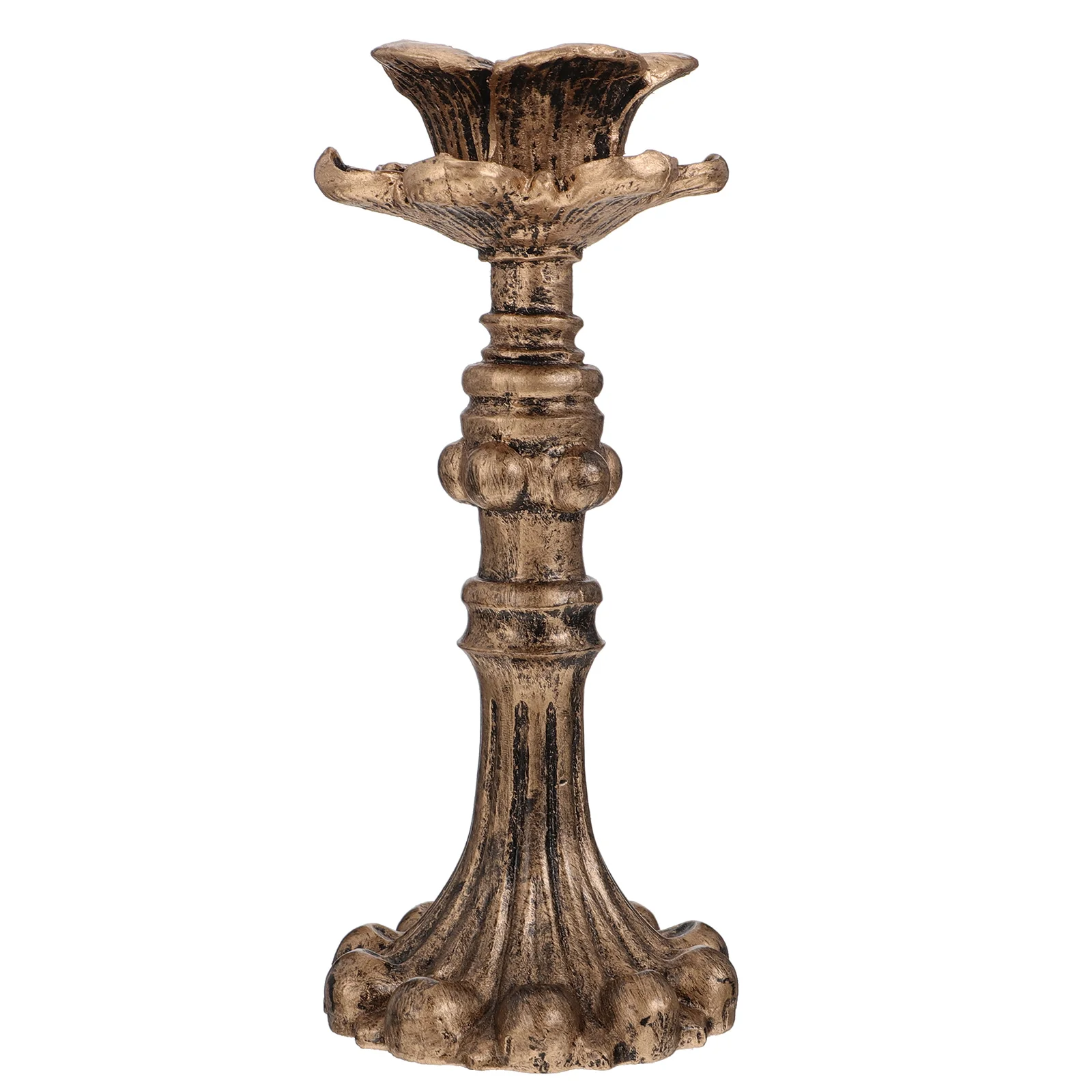 

Holder Candlestick Stand Vintage Table Wedding Centerpiece Pillar Decorative Taper Candleholder Tea Tealight European Copper