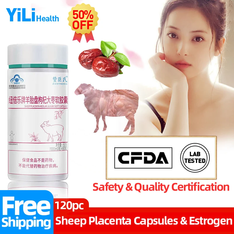 

Menopause Treatment Estrogen Hormones Supplements Pills for Women Sheep Placenta Jujube Capsules CFDA Approve Products Non-GMO