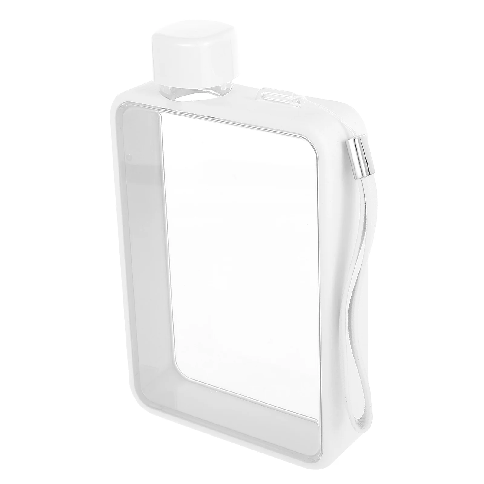 

Water Bottle Flat Bottles Flask Drinking Slim Jug Aestheticcup Travel Drink Gym A5 Fitness Outdoor Cups Campingmug Square