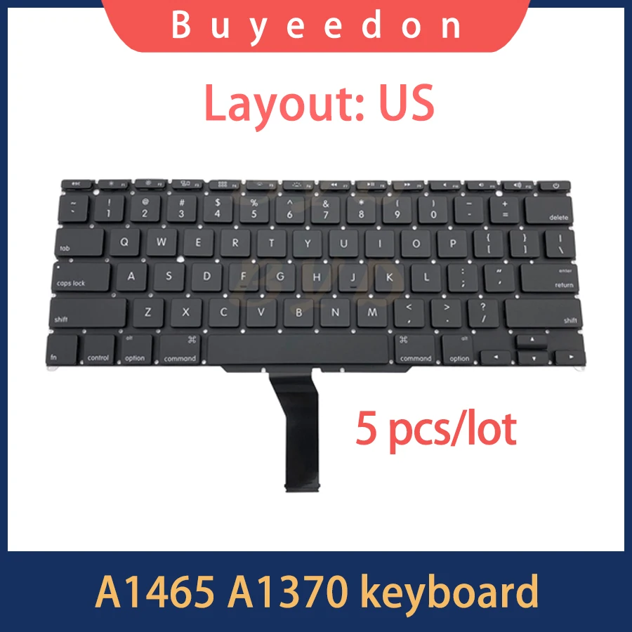 

5 шт./лот новая сменная клавиатура A1465 с американской раскладкой для Macbook Air 11 "A1370 A1465 Клавиатура 2011 2012 2013 2014 2015 лет