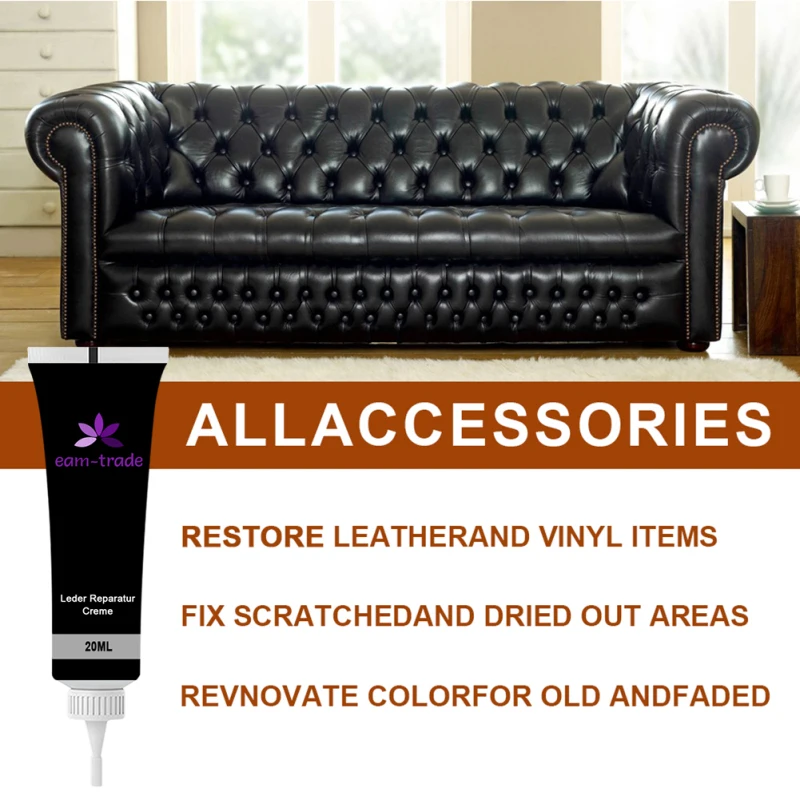 

Car Wash 20ml Leather Repair Gel Refurbish Cleaner Repair Cream Advanced Leather Repair Gel Car Seat Repair Cream