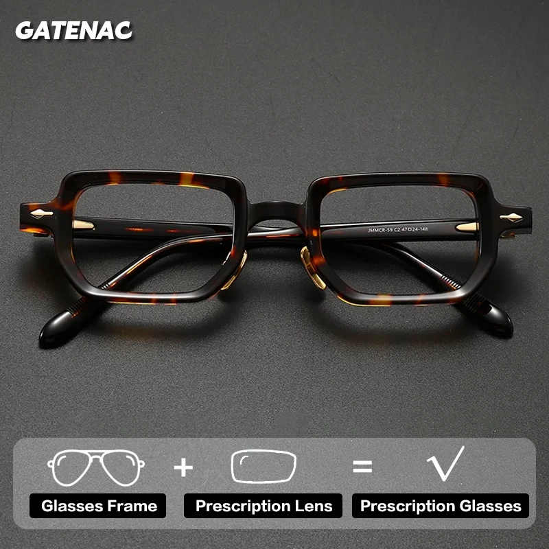Фото Очки Gatenac Luxury из ацетата для мужчин, новые фотохромные очки 2026 года с защитой от синего света, прогрессивные очки для чтения для женщин №1