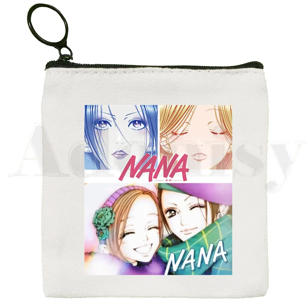 Hot JapanAnime Nana Osak Kawaii Ren Honjo Manga Coin Purse Illustration Key Case Simple Small Cloth Bag New Creative Coin Purse