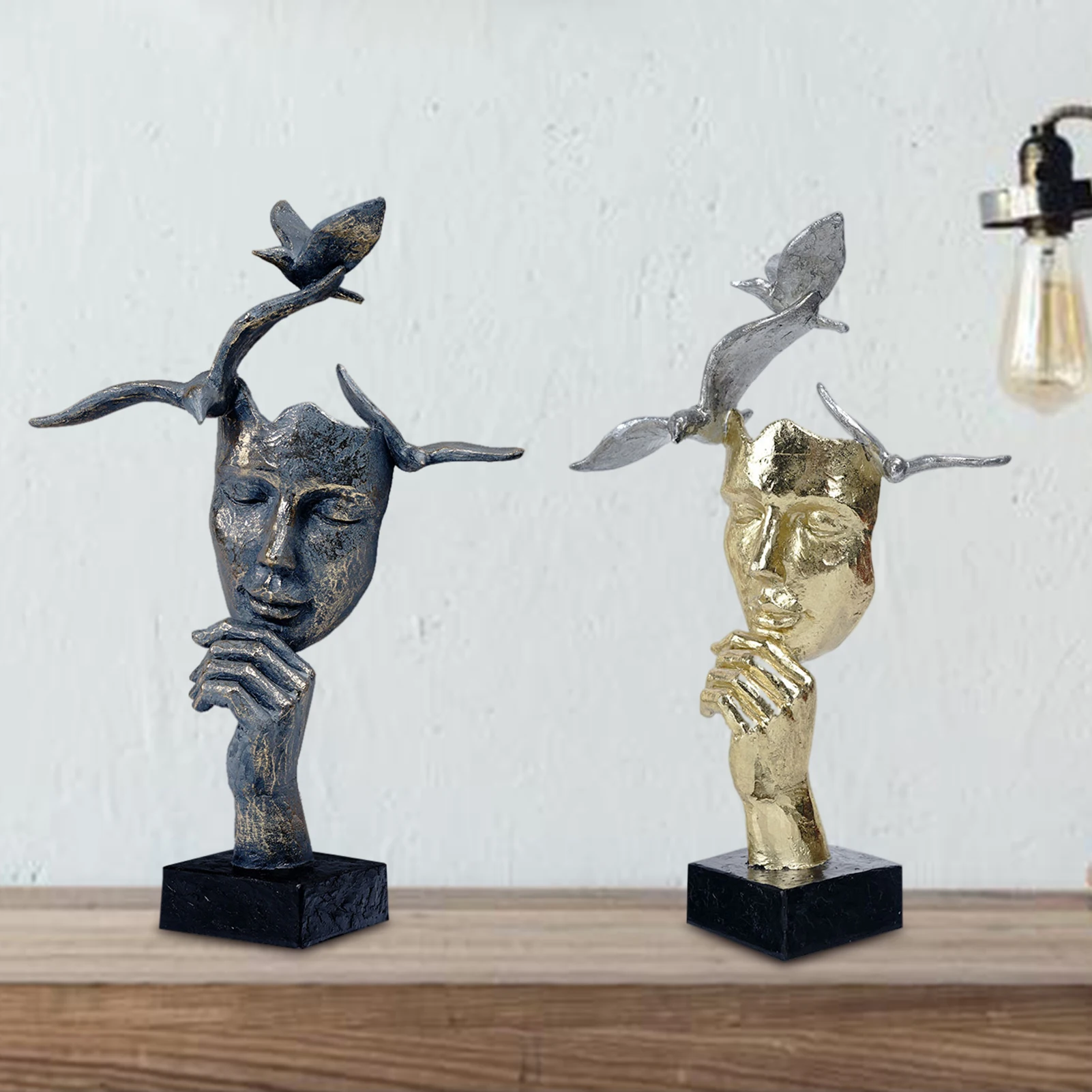 

Скандинавская простая Абстрактная Скульптура фигурка украшения офисное украшение для дома аксессуары современное искусство полимерный Д...