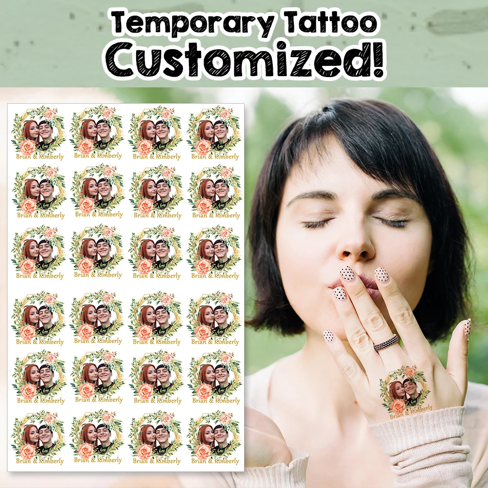 Customized Personalized Waterproof Temporary Tattoo Sticker DIY Fake Tatoo, Make Your Own Custom design Tattoo For Logo/wedding