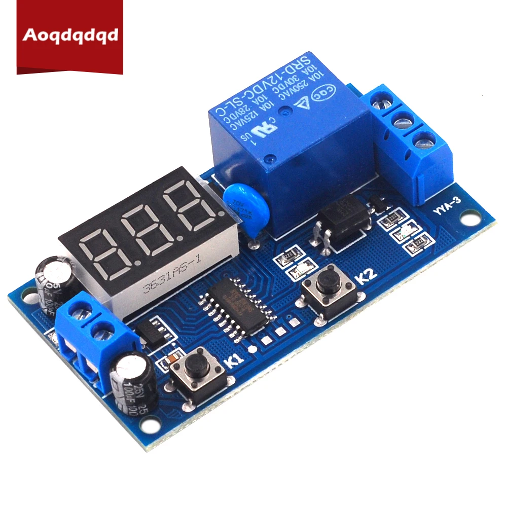 

Time Delay Relay Switch Intermittent Infinite Loop Countdown Switch Controller Timing Relay Module 5V LED Display