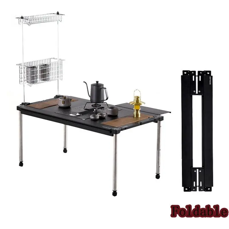 Складной стол для кемпинга из алюминиевого сплава легкая рама портативный