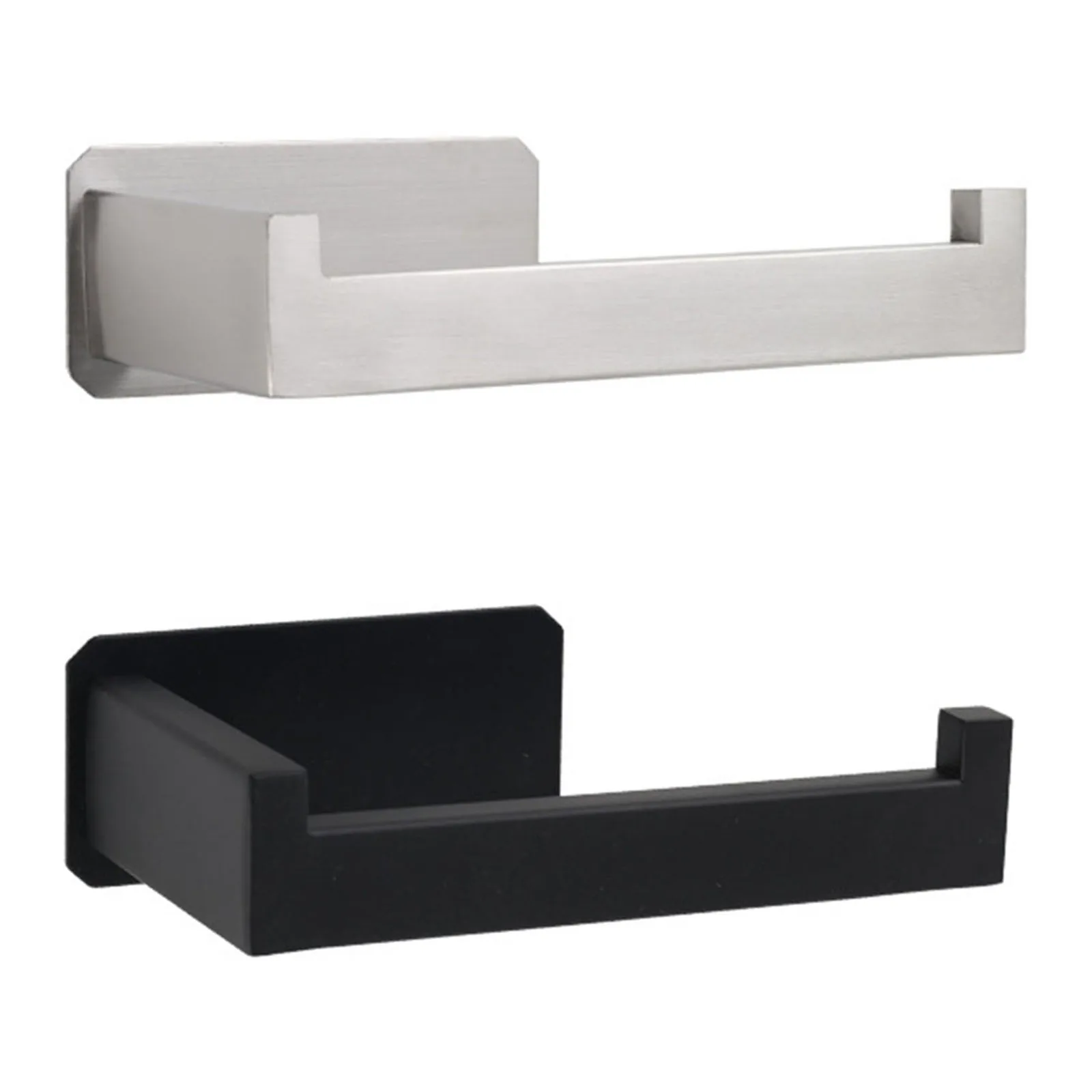 

Toilet Roll Holder Without Drilling Self Adhesive Stainless Steel