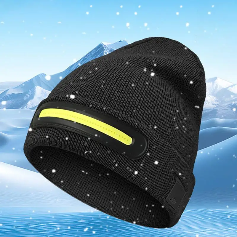 Шапка унисекс со светом шапка-бини ночной прицел перезаряжаемая от USB супер яркая
